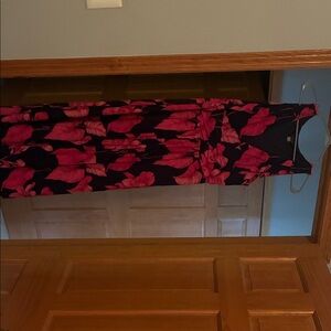 Tommy Hilfiger Black and Pink Maxi Dress